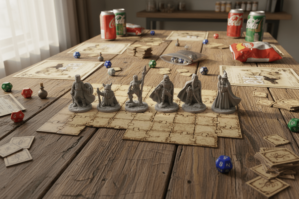 The Heroes' Guild — Fat Dragon Games Adventurer Party — 6-Piece Tabletop Gaming Miniatures