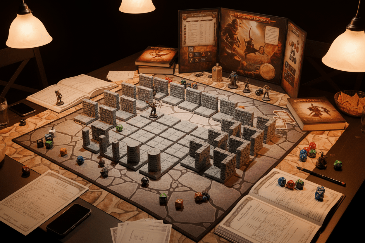 The Infinite Corridor | Interior Dungeon Terrain | Dragonlock Fat Dragon Games | Pathfinder - Northern Foundry