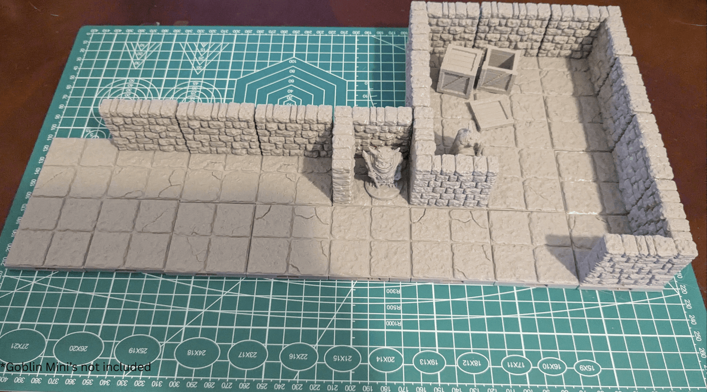 Dungeon Layout Small 28mm L-Shaped Dungeon Room | 6x6 Complex Layout (D&D) – Northern Foundry