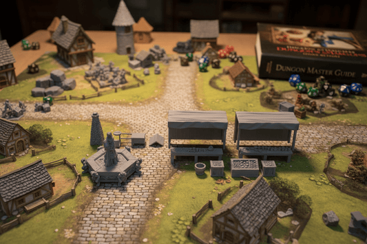 The Market Square — Exterior Tabletop Village Terrain — Fat Dragon Games Dragonshire Series
