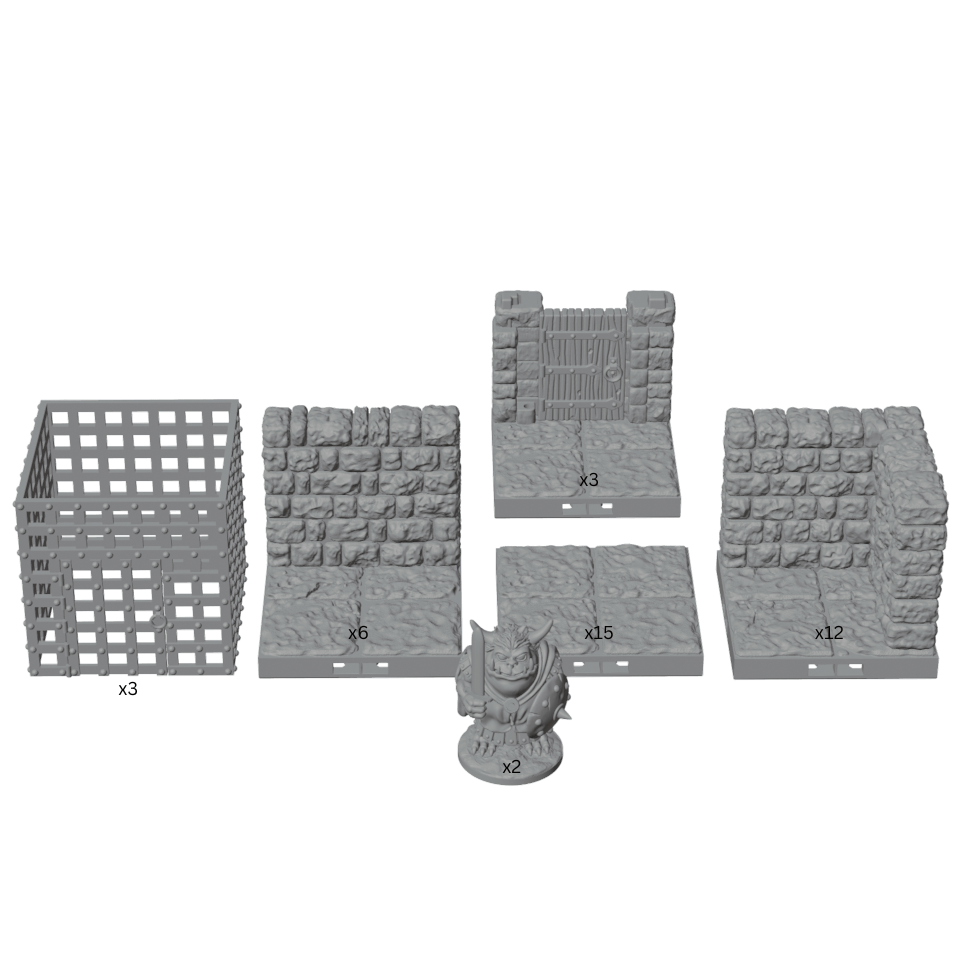 The Prison Block Alpha | Large Jail | Dragonlock Dungeons | Fat Dragon Games - Northern Foundry