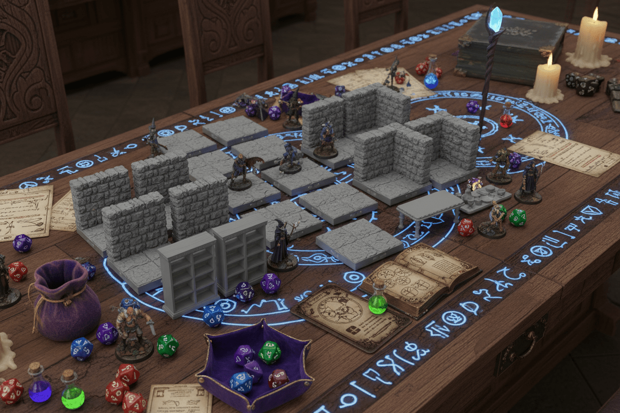 The Wizard Study | Interior Terrain Room | Dragonlock Dungeons | Fat Dragon Games - Northern Foundry