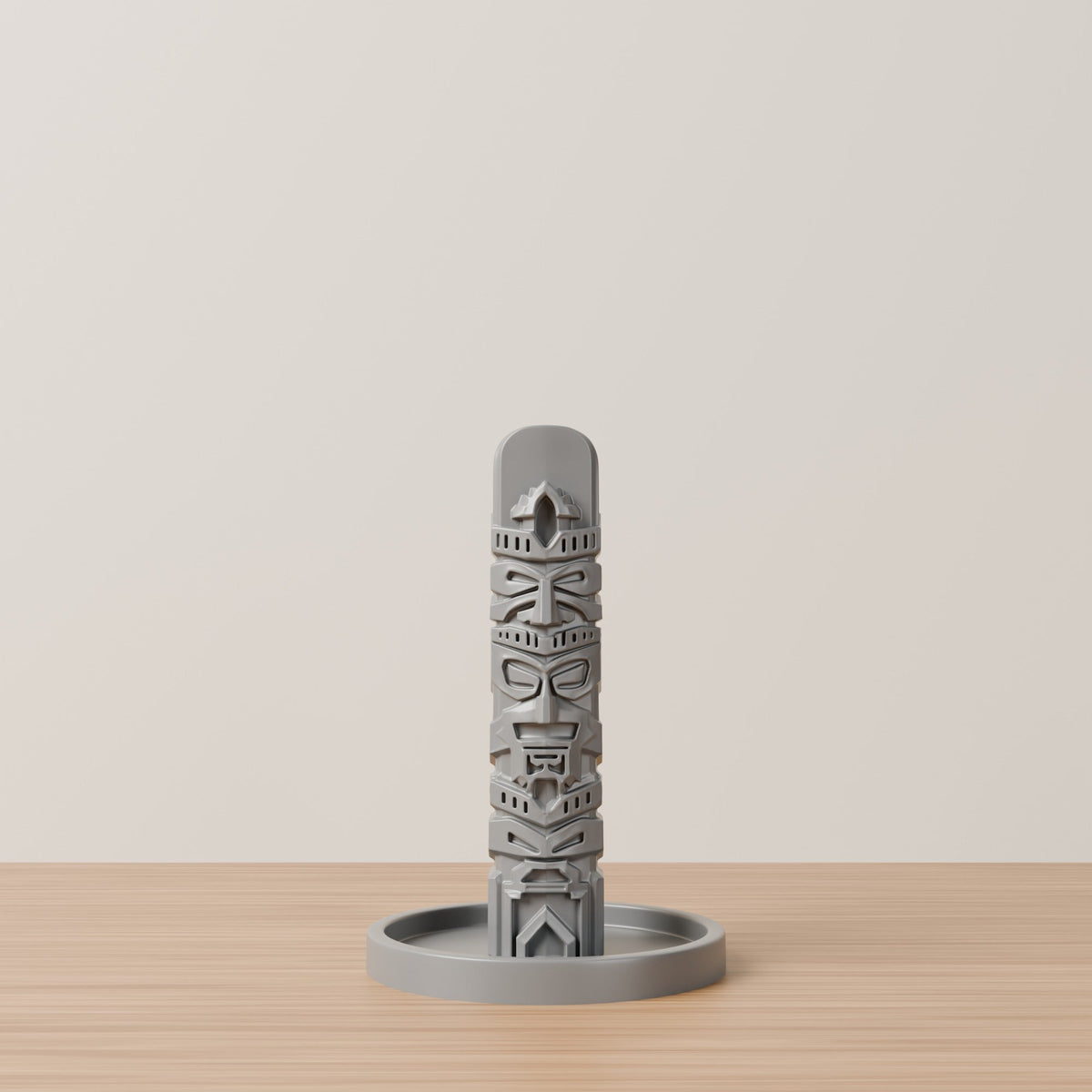 Tiki Totem Headphone Stand – Carved Tribal Headset Holder - Northern Foundry