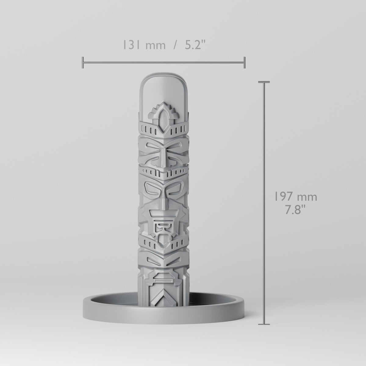 Tiki Totem Headphone Stand – Carved Tribal Headset Holder - Northern Foundry