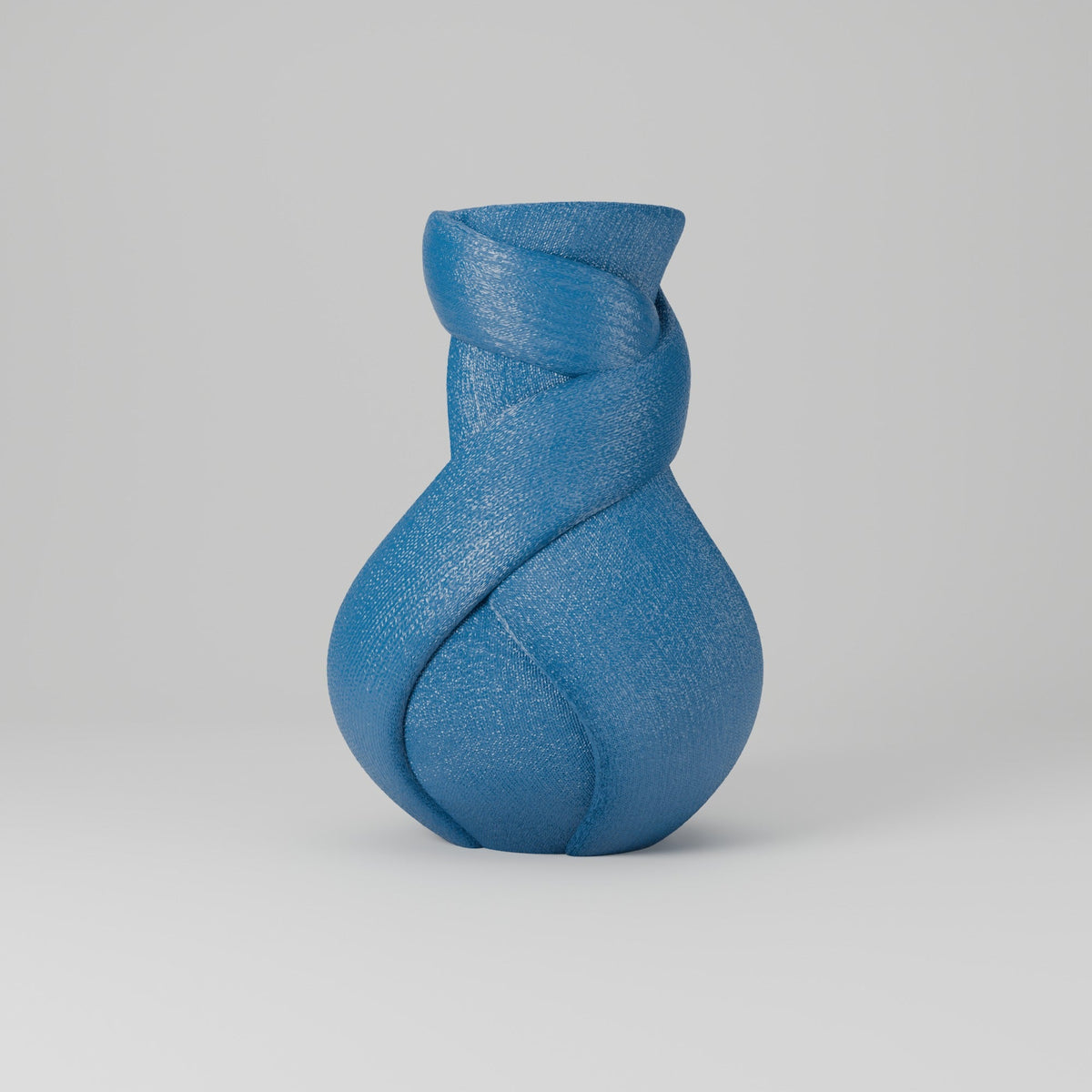 Twilight Twist Vase – Modern Wrapped Fabric-Fold Flower Vase - Northern Foundry