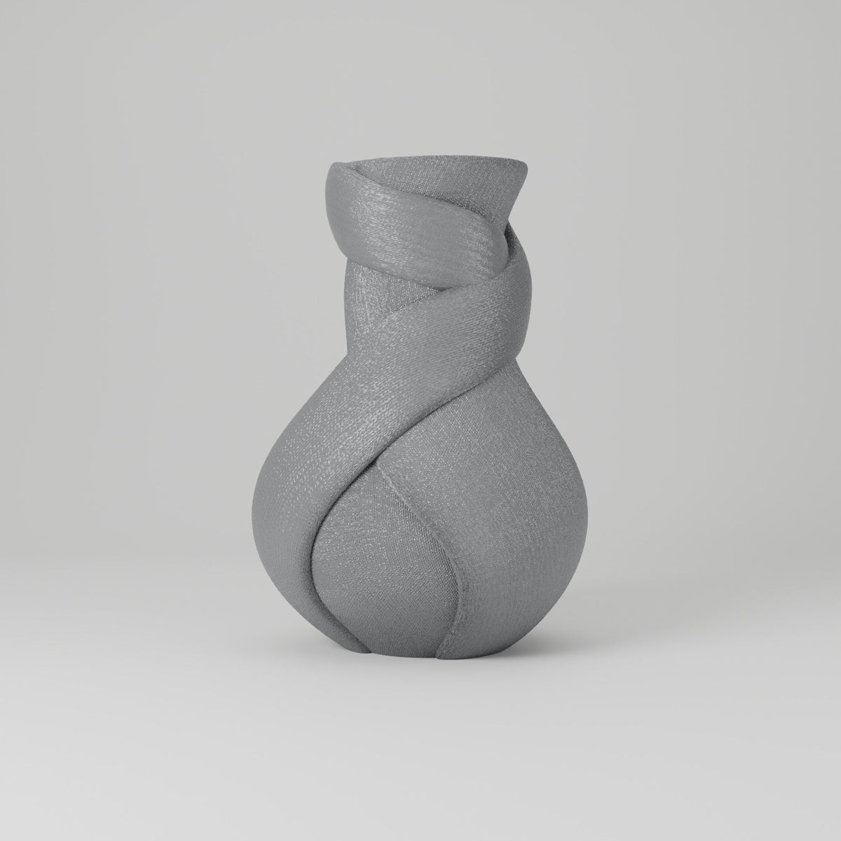 Twilight Twist Vase – Modern Wrapped Fabric-Fold Flower Vase - Northern Foundry
