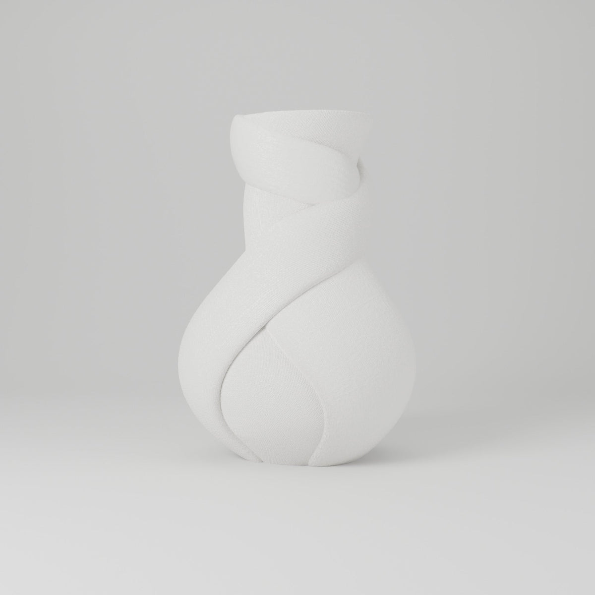 Twilight Twist Vase – Modern Wrapped Fabric-Fold Flower Vase - Northern Foundry