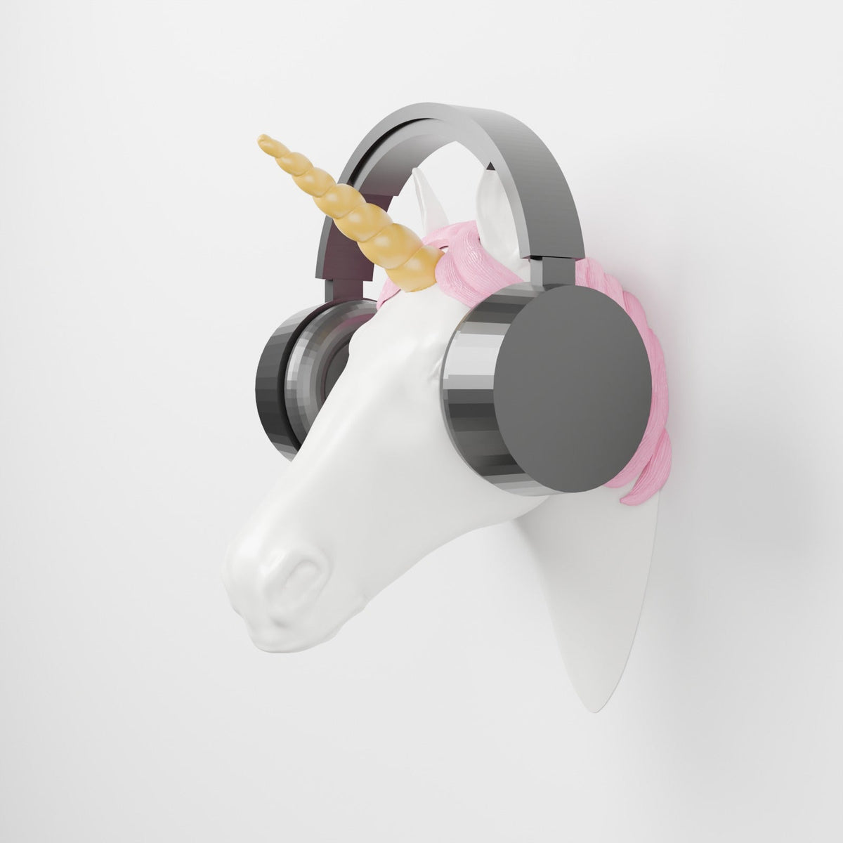Unicorn Head Wall Mount – Magical Headphone Holder - Northern Foundry
