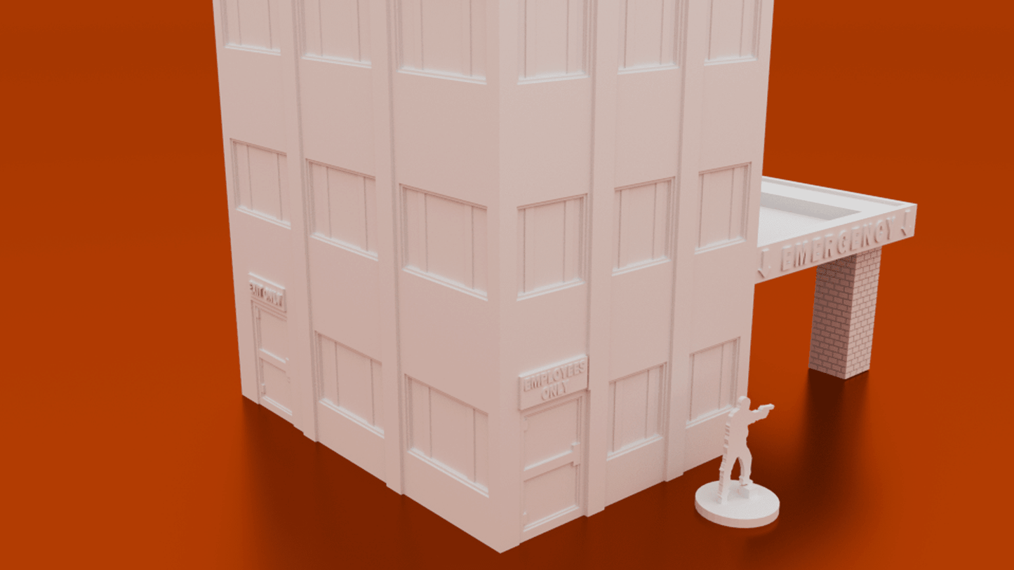 Urban Medical Center – Modern City Hospital Terrain (28mm) - Northern Foundry