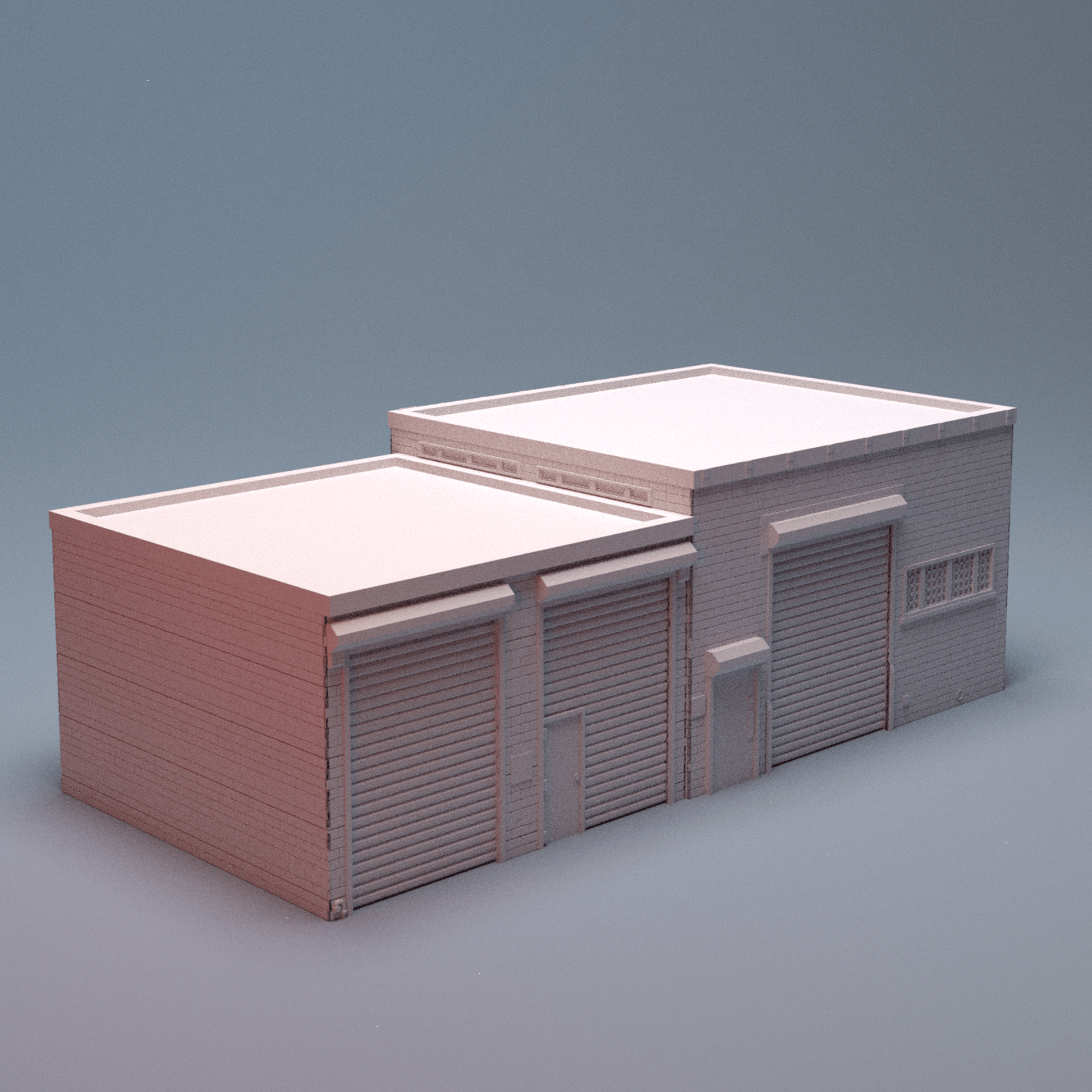 Urban Warehouse District – 4 Modular Industrial Buildings (28mm) - Northern Foundry