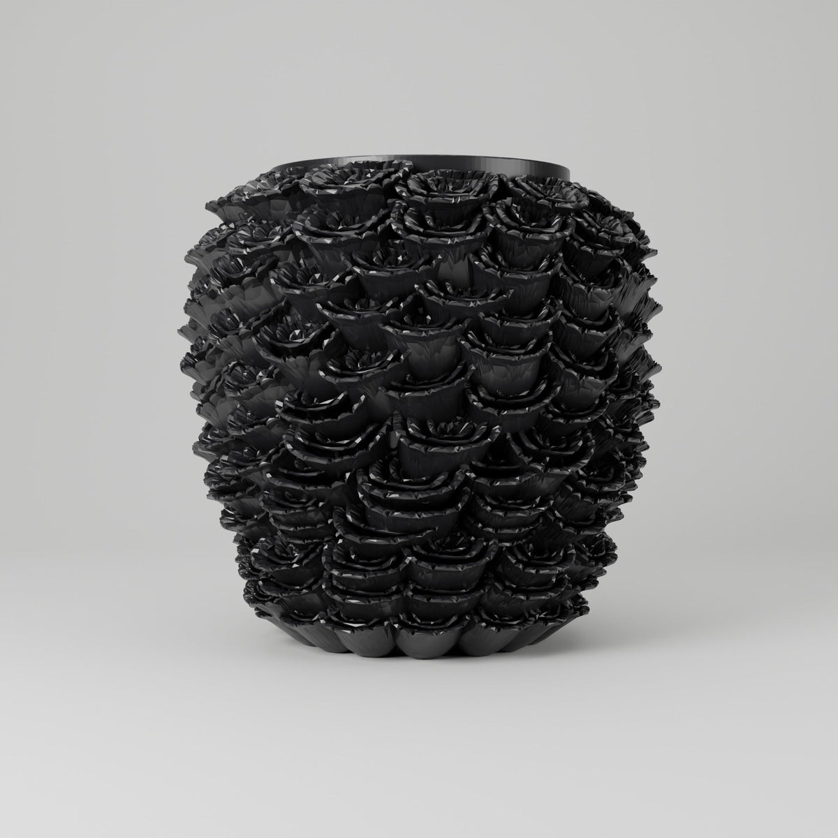 Velora Rose Vase – Sculpted Rose Cluster Flower Vase - Northern Foundry