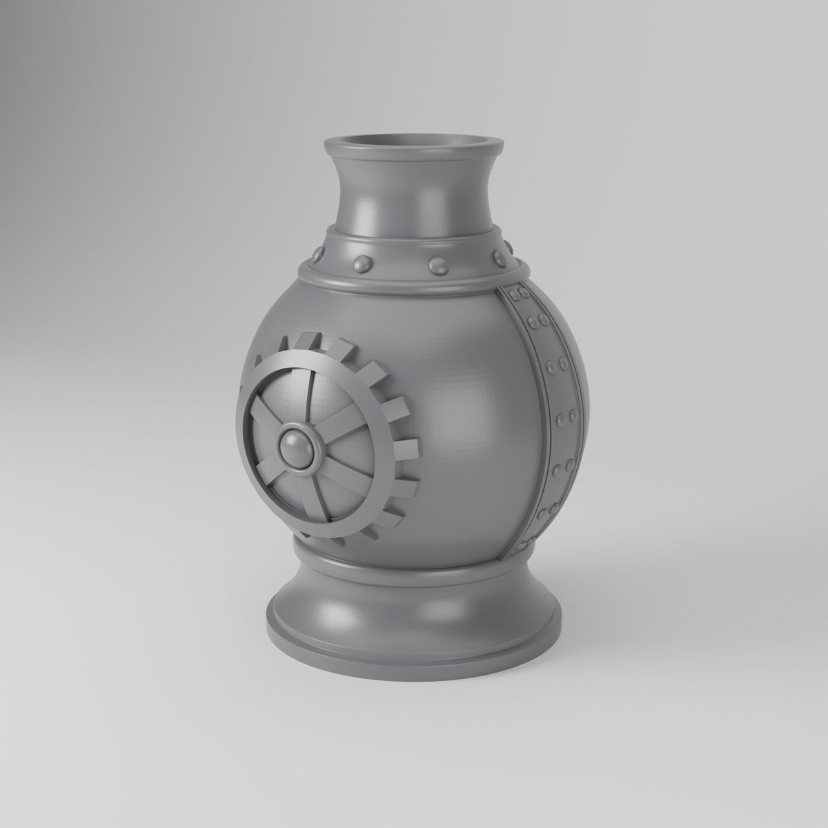 Victorian Whimsy Vase – Steampunk Gear Boiler Flower Vase - Northern Foundry