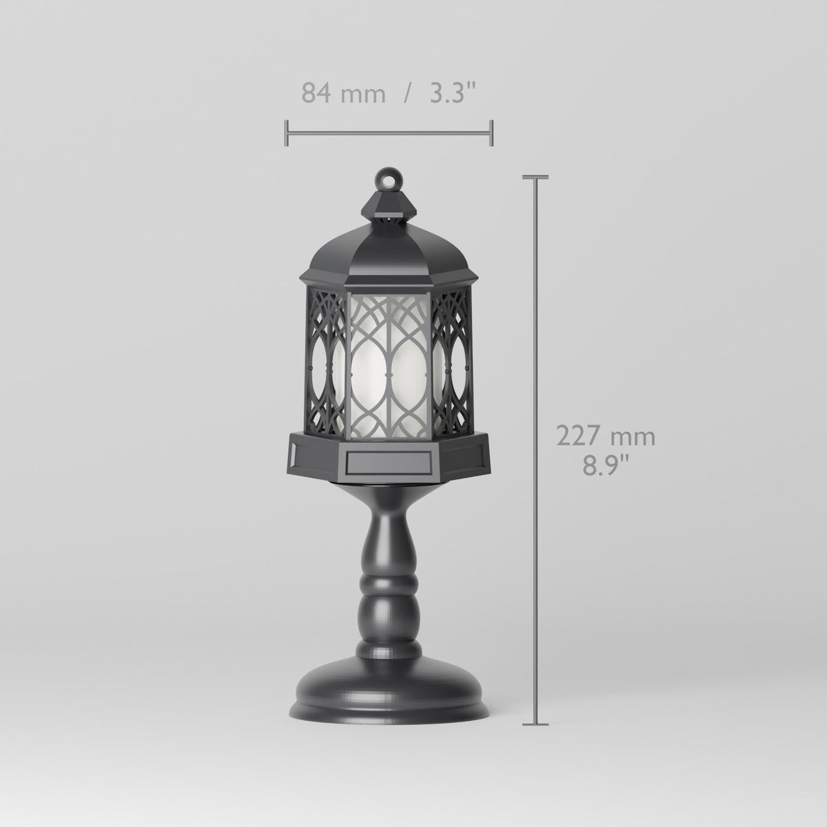 Vintage Lantern Candle Holder – Gothic Arch LED Lantern with Table Stand or Wall Bracket - Northern Foundry