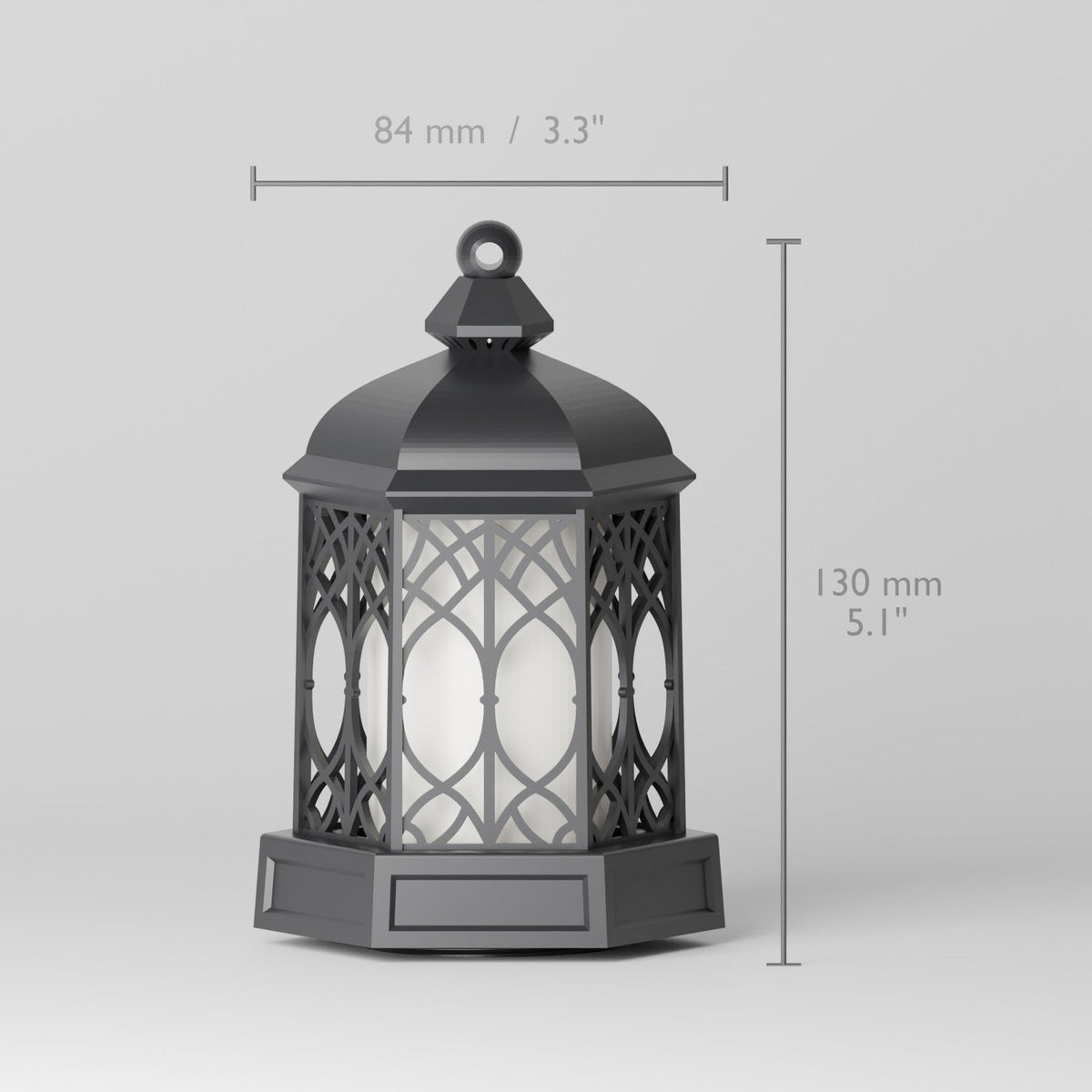 Vintage Lantern Candle Holder – Gothic Arch LED Lantern with Table Stand or Wall Bracket - Northern Foundry