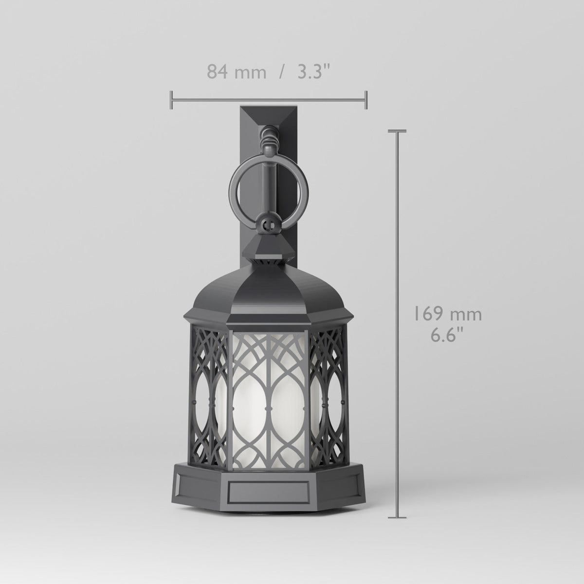Vintage Lantern Candle Holder – Gothic Arch LED Lantern with Table Stand or Wall Bracket - Northern Foundry