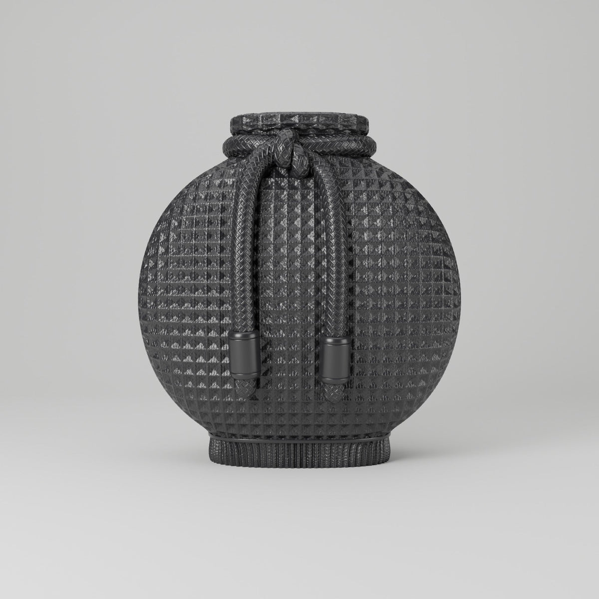 Waffle Knit Vase – Drawstring Pouch Textured Flower Vase - Northern Foundry