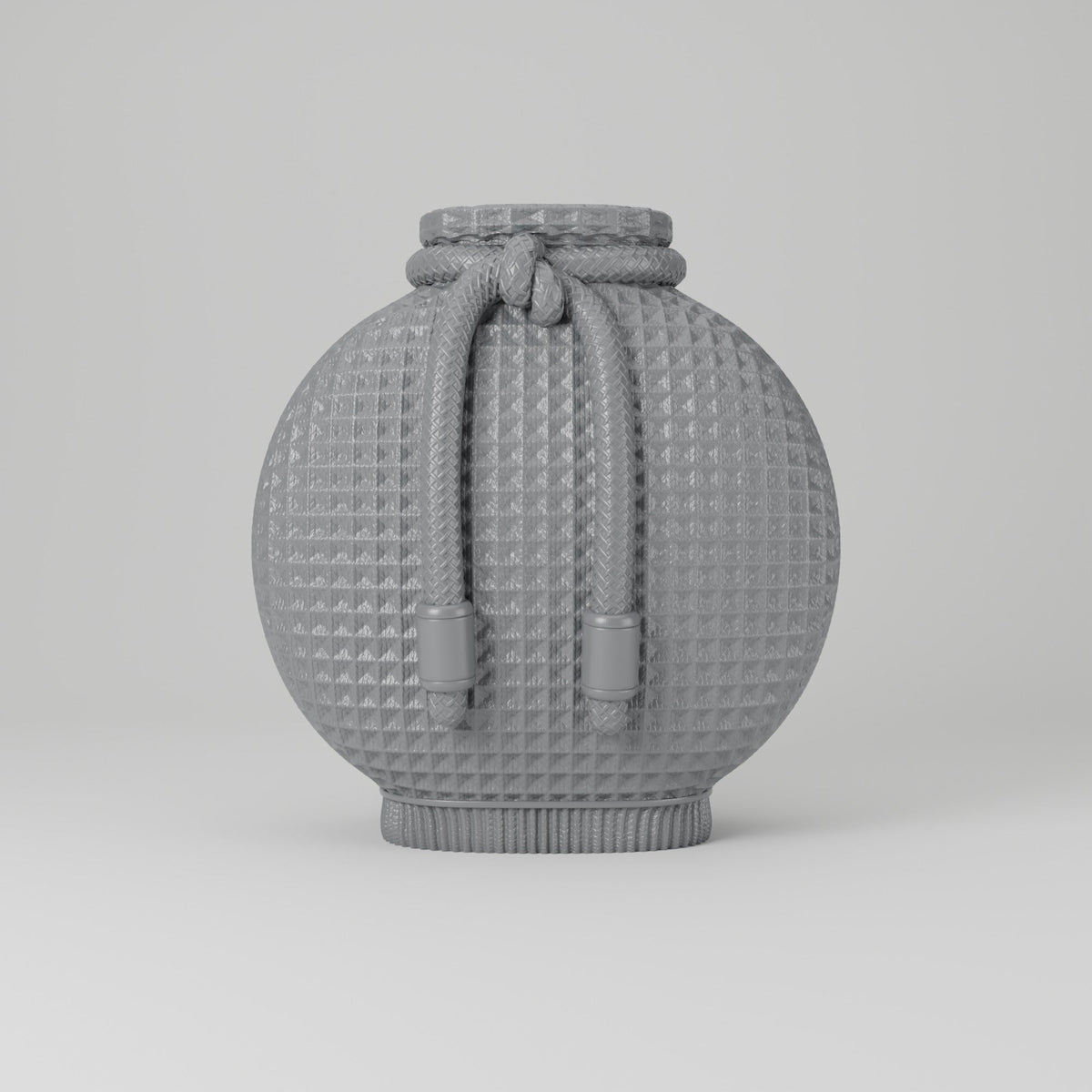 Waffle Knit Vase – Drawstring Pouch Textured Flower Vase - Northern Foundry