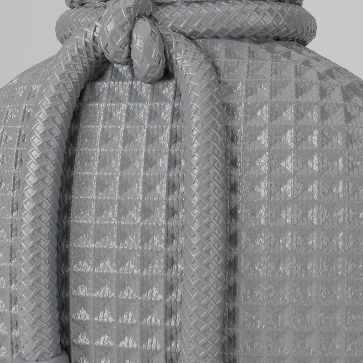 Waffle Knit Vase – Drawstring Pouch Textured Flower Vase - Northern Foundry