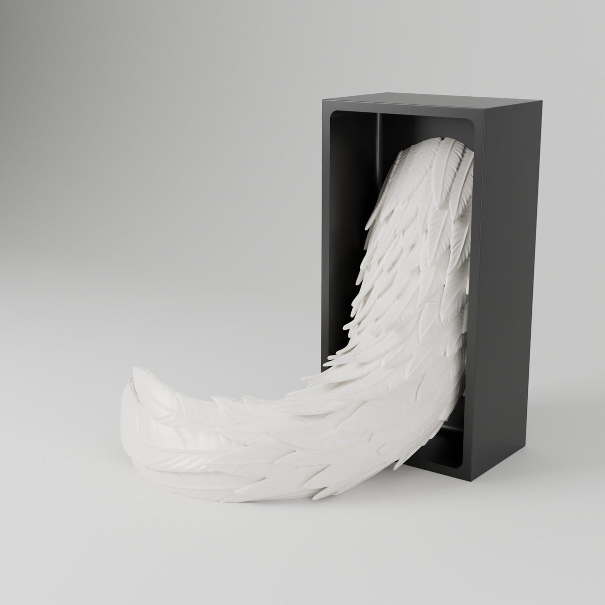 Wind Dragon Book Nook – Feathered Dragon Head or Tail Bursting from Your Bookshelf - Northern Foundry