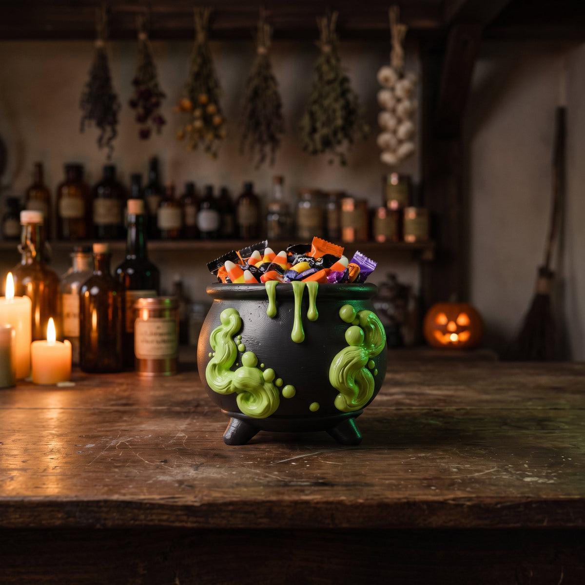 Witch Cauldron Pot – Bubbling Potion Halloween Planter & Candy Bowl - Northern Foundry