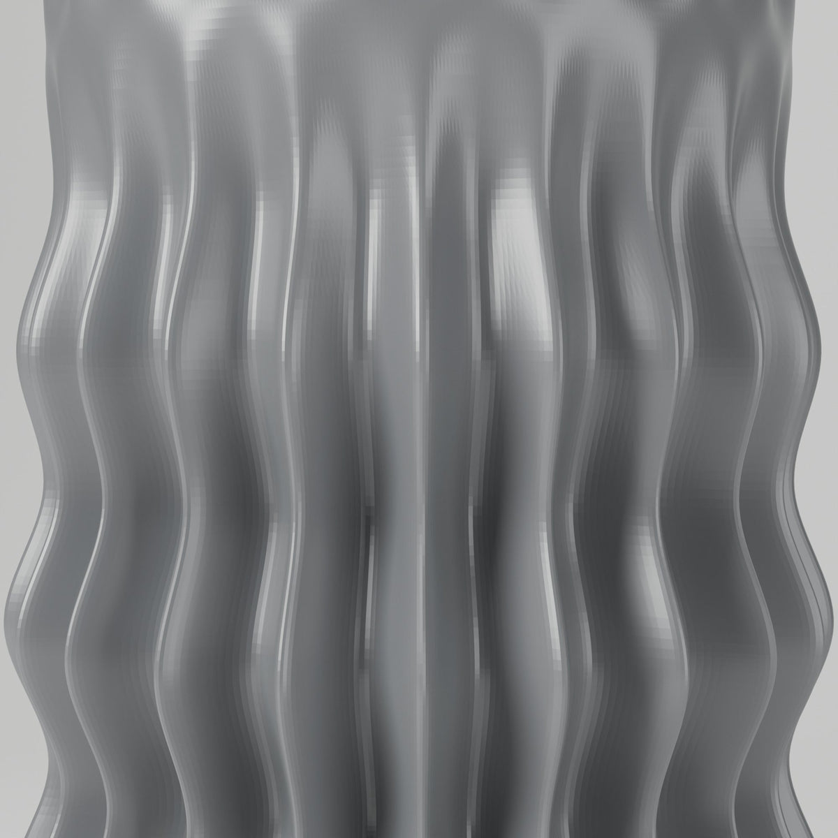 Zaya Wavy Ribbed Vase – Modern Rippled Cylinder Vase - Northern Foundry