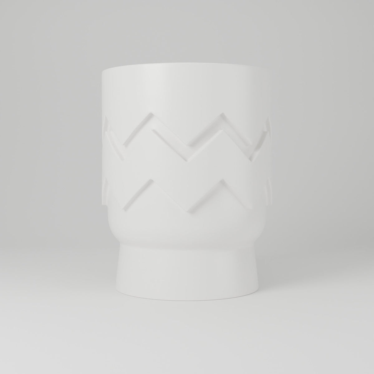 Zigzag Pop Planter – Bold Geometric Footed Pot - Northern Foundry