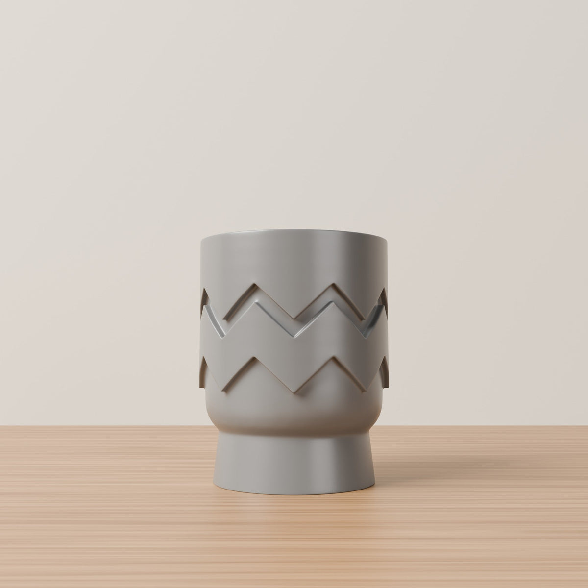 Zigzag Pop Planter – Bold Geometric Footed Pot - Northern Foundry