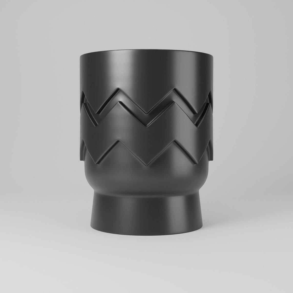 Zigzag Pop Planter – Bold Geometric Footed Pot - Northern Foundry